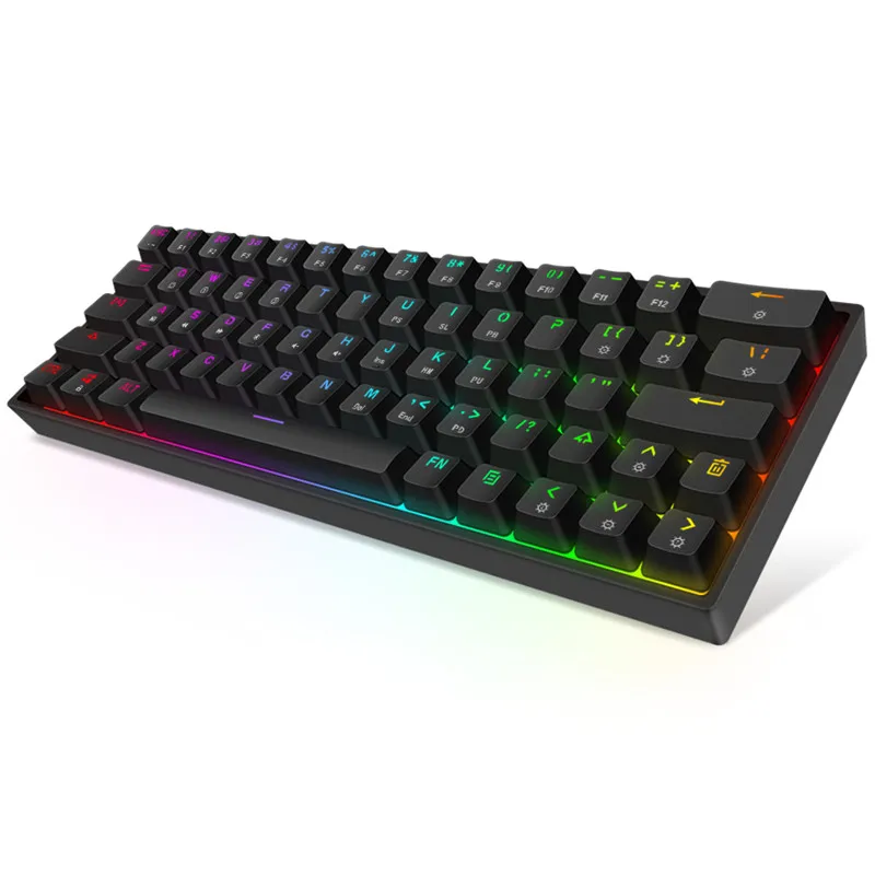 skyloong gk64 mechanical keyboard optical hot swappable programmable rgb abs keycaps gaming keyboard for pcwin detachable cable free global shipping