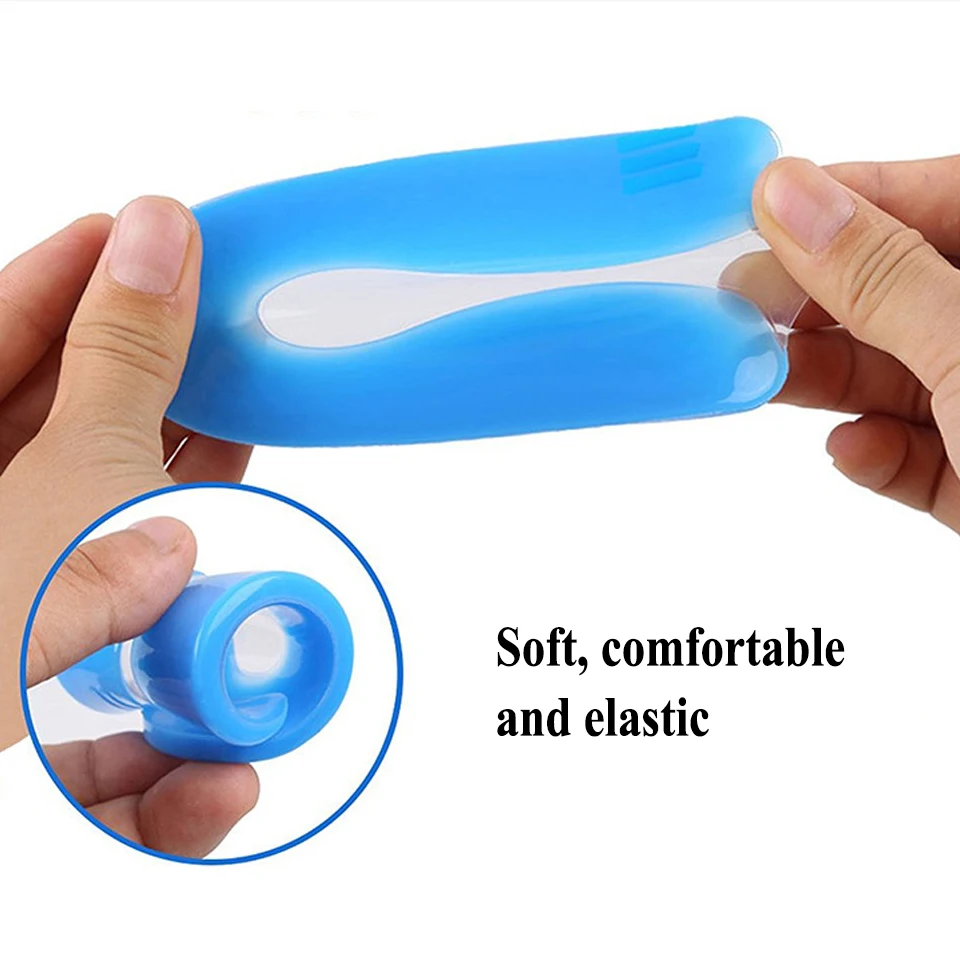 

UPAKME Silicone Insoles Heel Cushion Soles Relieve Foot Pain Plantar Fasciitis Protectors Spur Support Shoe Pad Feet Care Insert