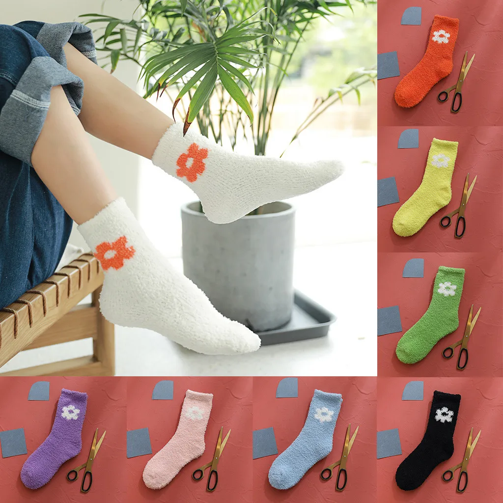 2019 уличная одежда милые носки с цветочной вышивкой кавайные в японском Корейском
