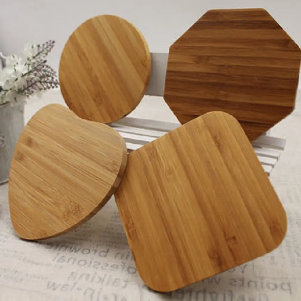 Портативное беспроводное зарядное устройство Qi 5 Вт Тонкая Деревянная Подставка