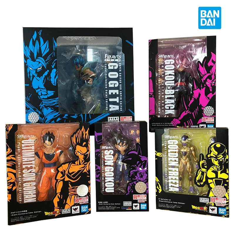 

Bandai Драконий жемчуг Z фигурки Goku черный гохань гогета Фриза событие отличное оформление цветное оформление аниме модель экшн-фигурки подар...