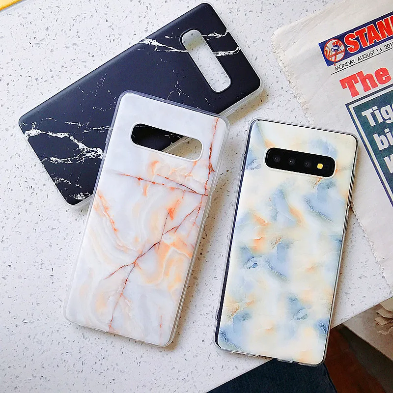 Матовый мрамор мягкий чехол для samsung Galaxy A50 A70 S7 край S8 S9 S10 плюс S10e 30 A20 A10 M10 A6 A9 A7 2018