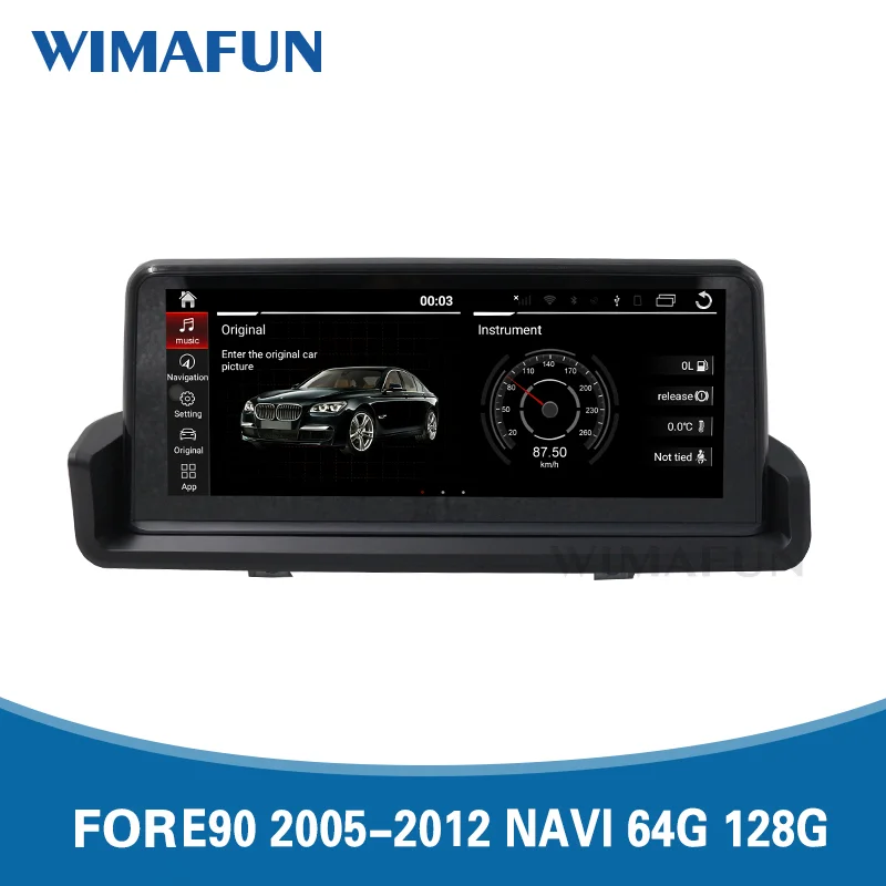 

Автомобильный мультимедийный плеер, Android 10, для автомобиля BMW navi E90, IPS экран 2005-2012,10, 25 дюймов, 6 + 64 ГБ, 128 ГБ, GPS, Bluetooth Carplay