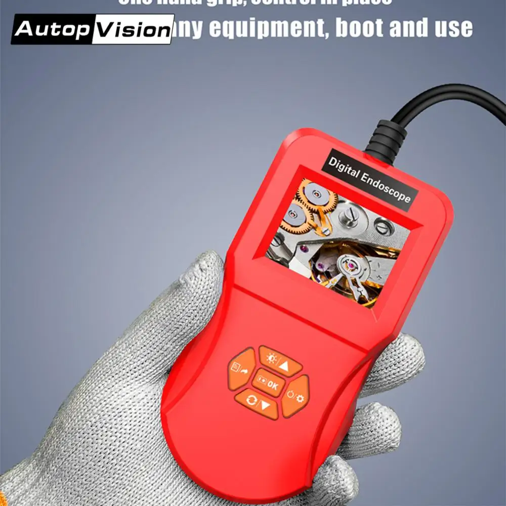 

Цифровая Инспекционная камера, экран 2,4 дюйма IPS, фотокамера с 6 светодиодами и полужестким корпусом IP67