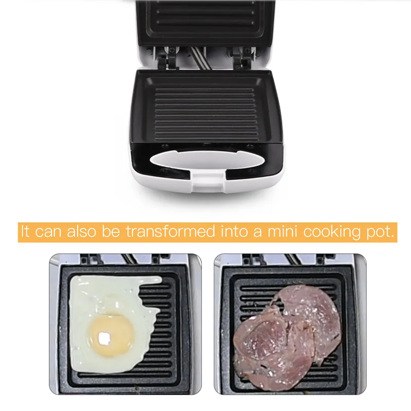 

Panini Mini Sandwich Bread Maker Toaster Multifunction Household Breakfast Machine Us Plug 110V Household Breakfast Maker 55