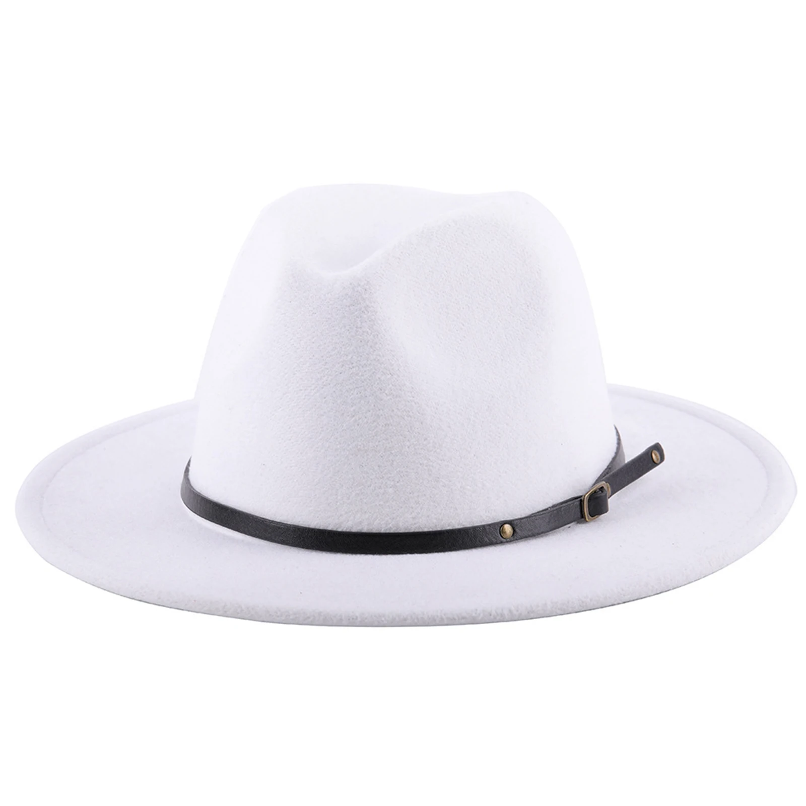 Шляпа фетровая унисекс с широкими полями красная белая серая | Аксессуары для