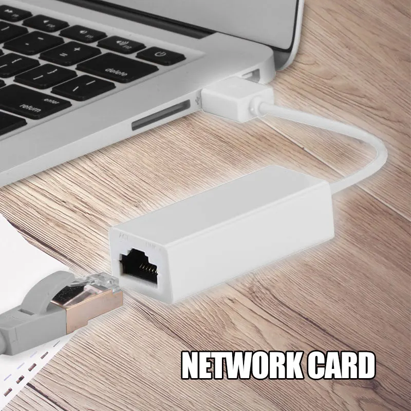 1 шт. USB 2 0 к RJ45 Ethernet адаптер Lan сети 10/100 Мбит/с для Macbook Win7 65x20x15 мм|Сетевые карты| |