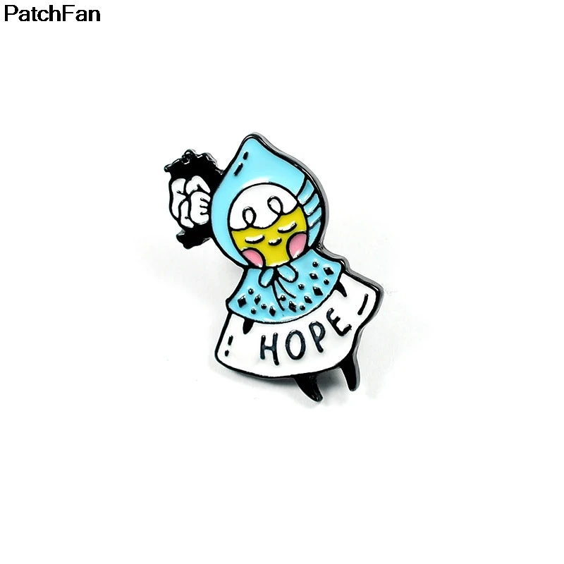 

20pcs/lot A3763 Patchfan Fashion Cartoon Animal Enamel Pin Collection Brooches Art Lapel Pins Backpack Badge Collar Jewelry