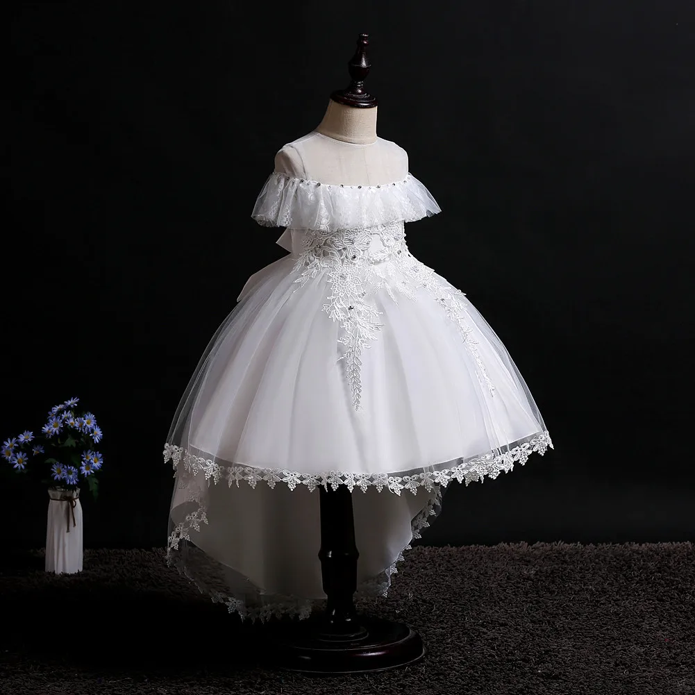 Новинка Детское платье принцессы с цветочным рисунком Платье на свадьбу для