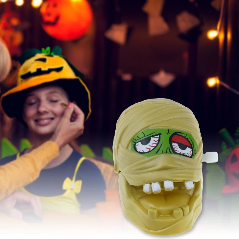 

1Set Party Performance Prank Joke Props Realistic Mommy’s Head Clockwork Toy Set for Birthday Party & Family Game Props