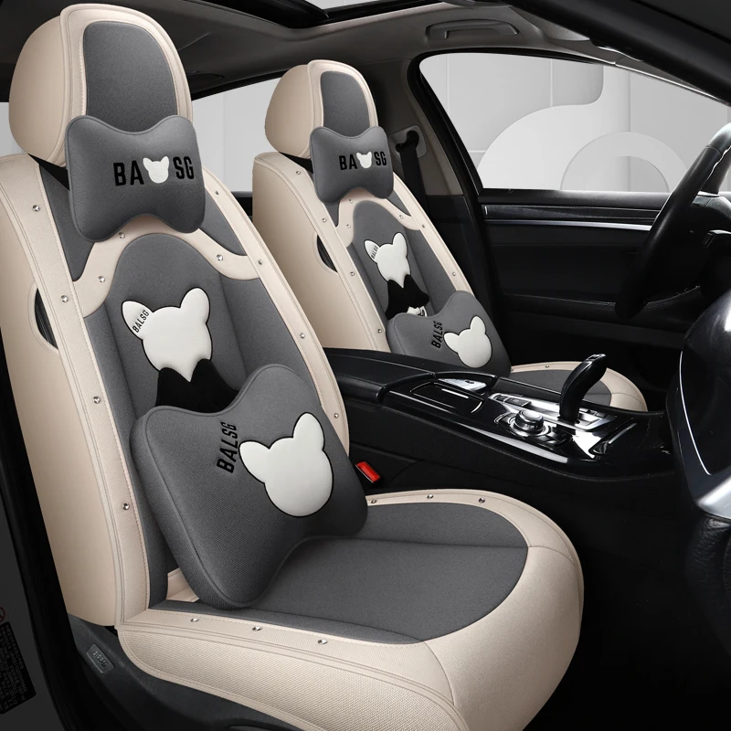 

Full Coverage flax fiber car seat cover auto seats covers for bmw7 series bmw8 series bmw i8 xi x2 x3 bmw x5 x6