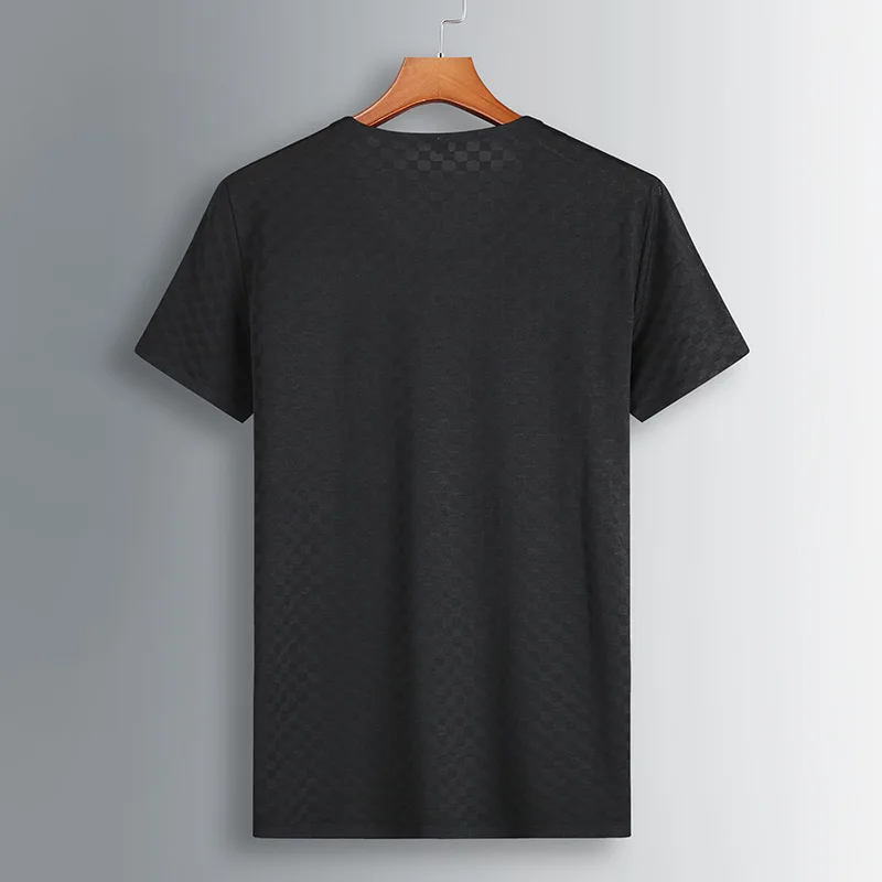 

Summer new men's youth fat plus size fashion casual round neck short sleeve t-shirt men