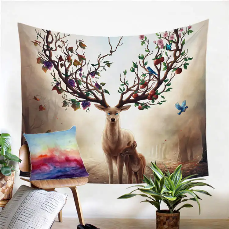 Seasons Change Сезонные изменения от JoJoesArt гобелен цветочный олень настенный с принтом животных простыни материнская любовь постельные принадлежности декоративный гобелен - Цвет: Seasons Change
