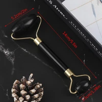 natural obsidian stone jade roller massager for face lift massage roller gua sha facial beauty skin care tool face massagers
