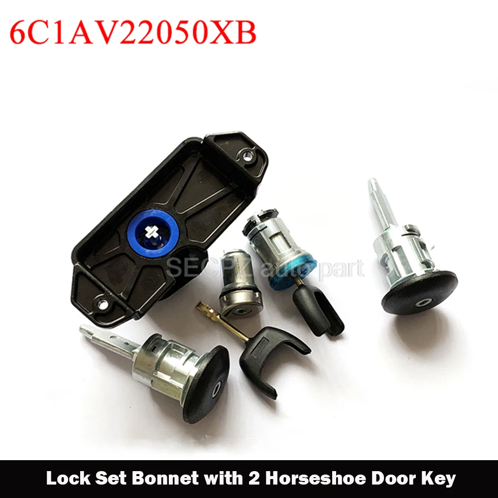 

Полный комплект замков капота с 2 подковками дверные ключи для Ford Transit MK7 2006-2011 6C1A-V22050-XB 4874508