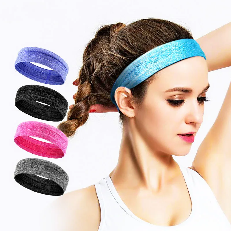

Fitness Equipment Yoga Hair Belt Jogging Sweat Absorbing Silicone Anti-Slip Sweatband Headband Sports Scarf