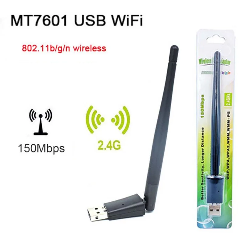 

MT7601 USB Wireless Network Desktop Laptop Wifi Signal Receiving Transmitter RTL8188