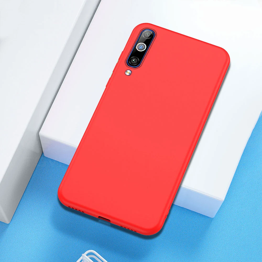 Красный Для samsung A50 чехол силиконовый мягкий защитный чехол для samsung Galaxy A70 A60 A50 A40 A30 A10 S8 S9 S10 S11 Plus Note 10 чехол - Цвет: Красный