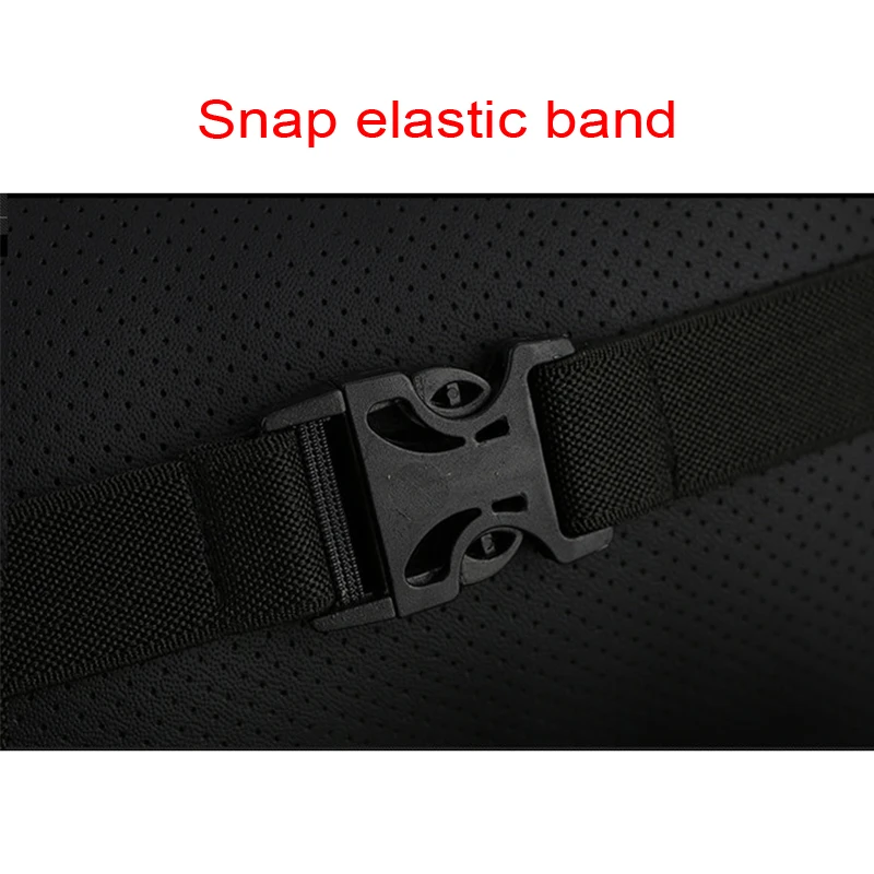 Черный 2 шт натуральная кожа подушка для сиденья автомобиля подголовник шеи