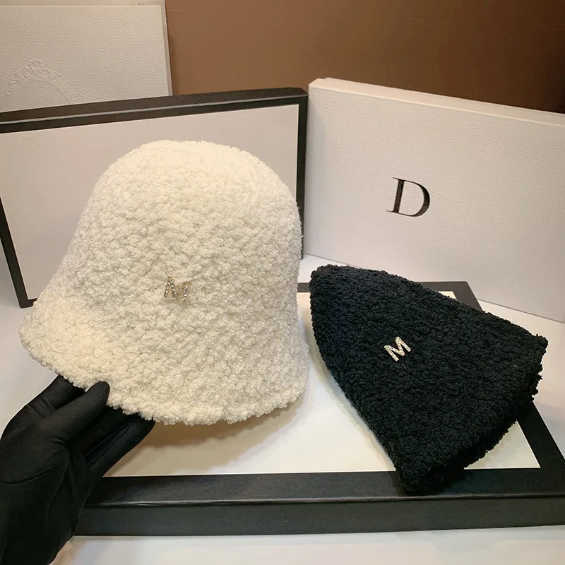 Панама теплая женская с защитой ушей фетровая шерстяная шляпа вязаная шапка для