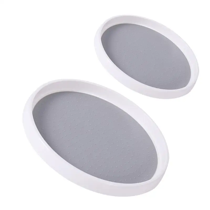 

2pcs Practical Rotatable Useful Seasoning Trays Jar Trays Spice Racks for Kitchen Bathroom