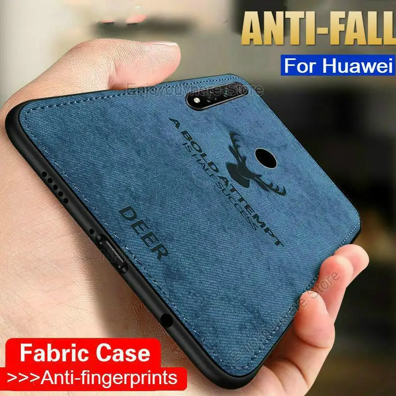 Тканевый чехол для Huawei Mate 30 20 Pro P20 P30 Honor 10 lite 9X 8X 10i 20i 9 тканевый силиконовый из ТПУ P