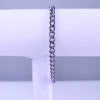 5 8 mm pure titanium curb chain bracelet for men and women