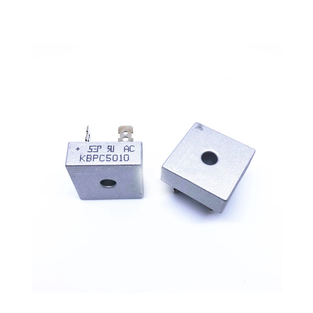 2Pcs/lot KBPC5010 Single-phases Diode Bridge Rectifier 50A 1000V KBPC 5010 Power Rectifier Diode Electronic Components