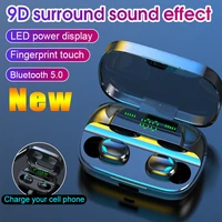 3500mah charging box tws bluetooth earphones hifi mini in ear earbuds stereo sound headphones touch control wireless headsets