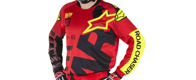Звезда горный велосипед с длинным рукавом Велоспорт Джерси DH MX MTB гоночная одежда зимняя одежда для внедорожного мотокросса горные майки