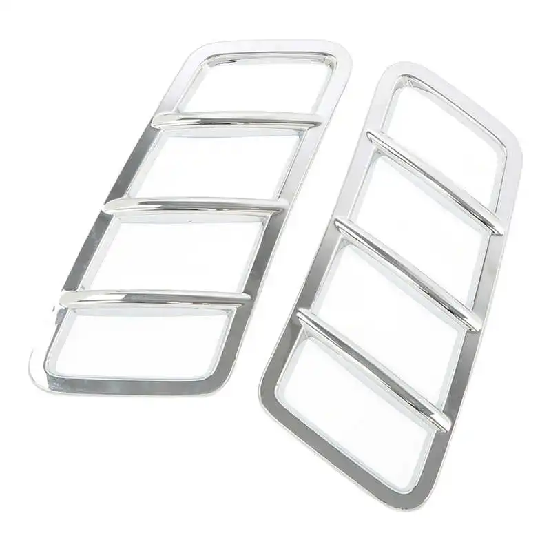 

Hood Air Vent Trim Gorgeous Universal Air Vents Trims Cover German Craftsmanship ABS Plastic Silver for Cars Replacement for