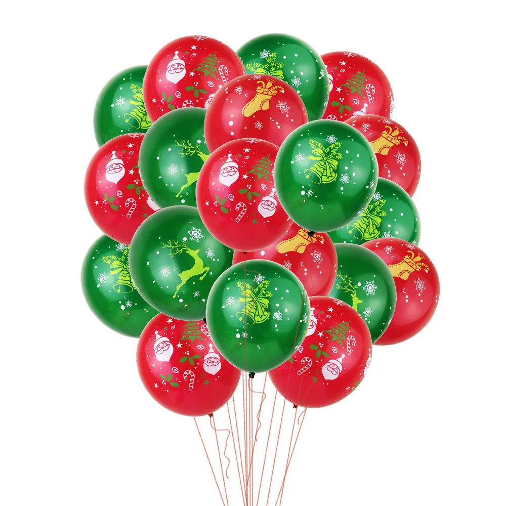 48pcs/lot Mreey Christmas Home Decoraton Santa Clause Helium Party Balloons Xmas Happy New Supplies Photo props | Дом и сад