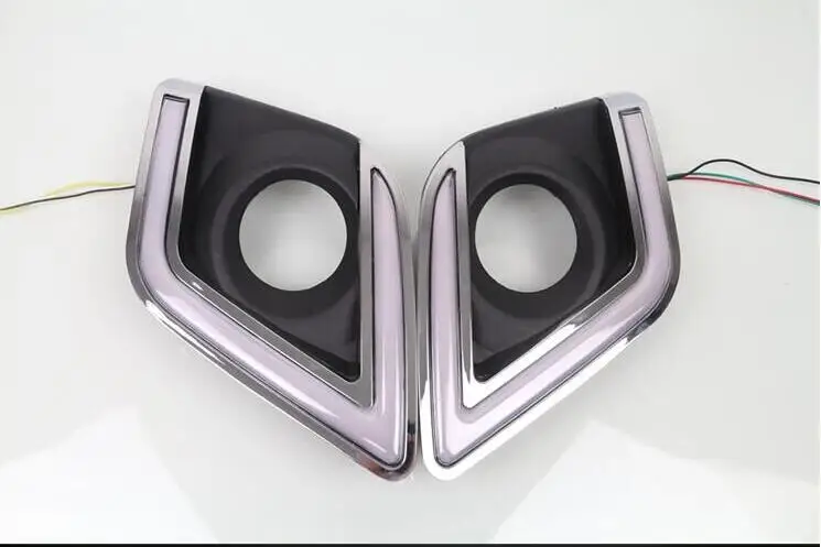 2 шт. Автомобильный светодиодный дневный ходовой светильник DRL для Toyota Hilux Revo Vigo 2015