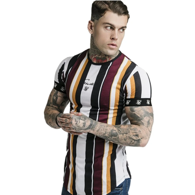 Мужская облегающая футболка с коротким рукавом спортивные топы для отдыха