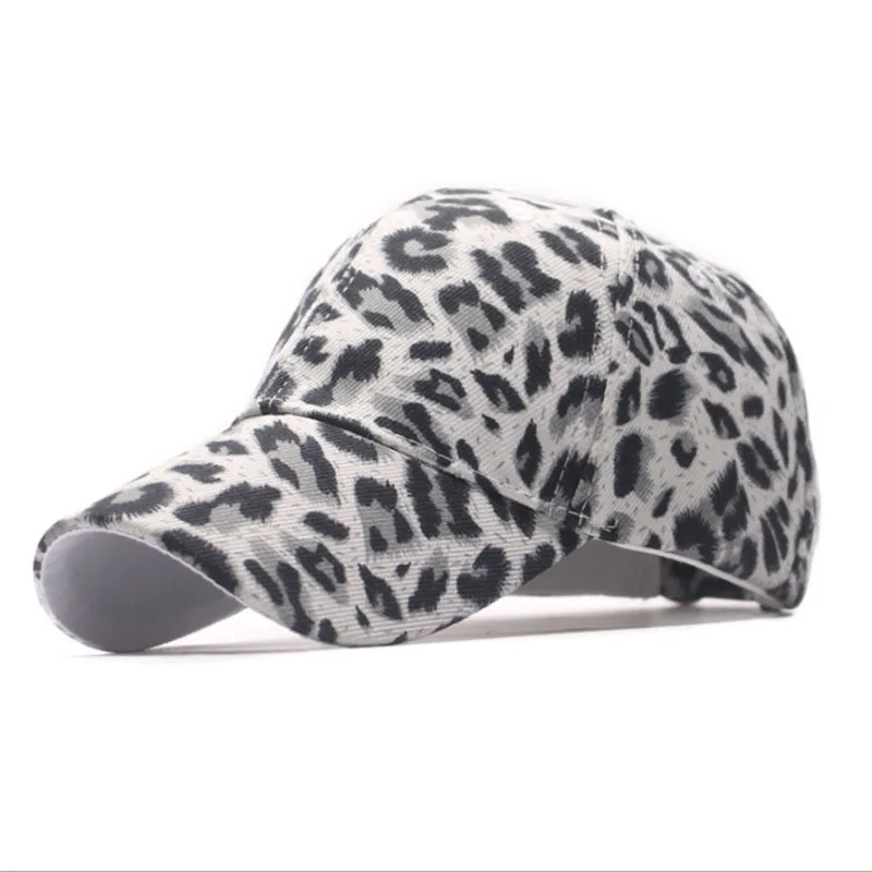 

2020 Sexy Men Women's Leopard Print Rock Baseball Caps Sports Dance Party Hats Snapback Sun Hats Hip-Hop Adjustable Capsg Hat