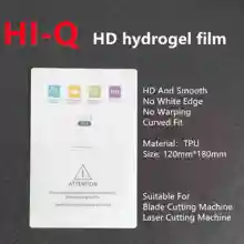 50pcs HD Hydrogel Film For All Mobile Phone LCD Screen Protector Universal Film For Blade Intelligent Cutting Machine TPU Curved