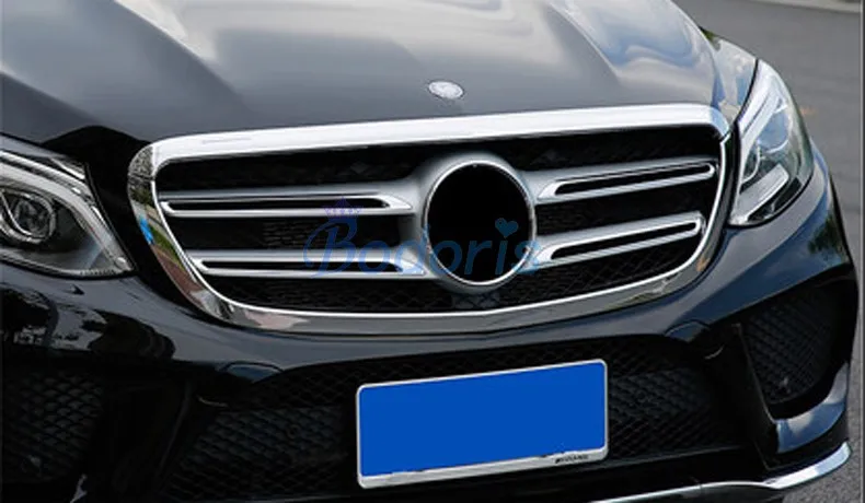 Накладка на переднюю решетку бампера для Mercedes Benz GLE 2015 2016 2017 купе SUV W166