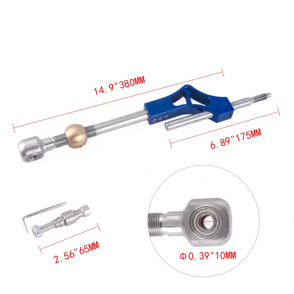РЕГУЛИРУЕМЫЙ УДЛИНИТЕЛЬ RASTP Pro Circuit Shifter для Honda Civic Integra CRX B16 B18 B20 D16 с логотипом RS