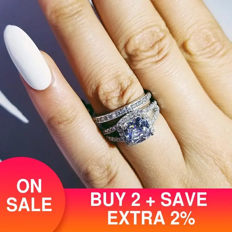 Черная пятница Новое поступление Классические подушки с 925 серебро обручальное