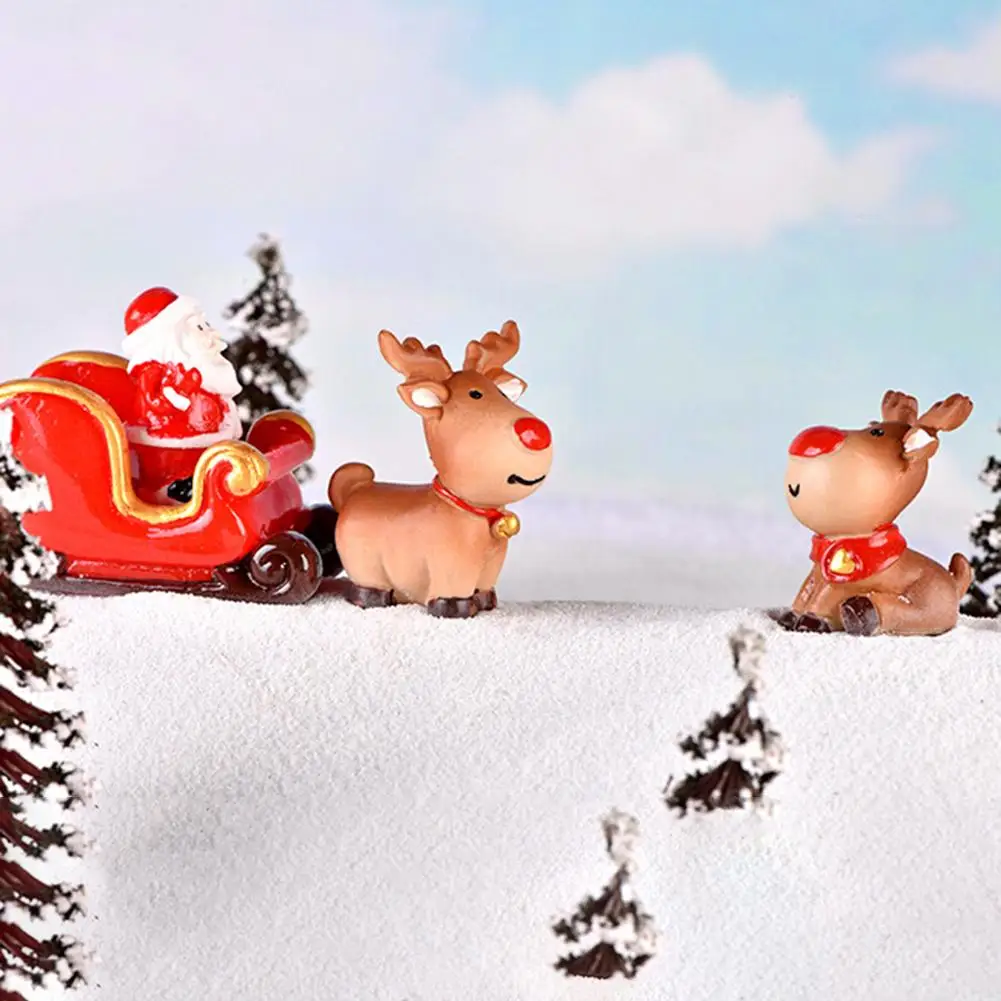 Рождество Лось снег пожилых сани олень автомобиль микро Пейзаж пейзаж украшение