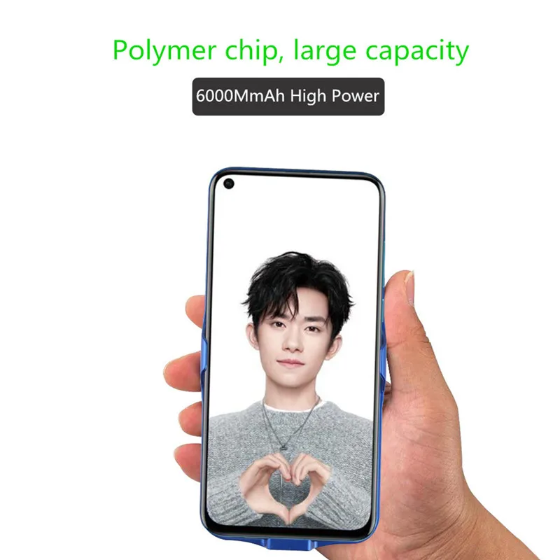 Чехлы для аккумуляторов 6000 мАч Внешнее зарядное устройство чехол аккумулятора Xiaomi Mi 9 портативное чехлы