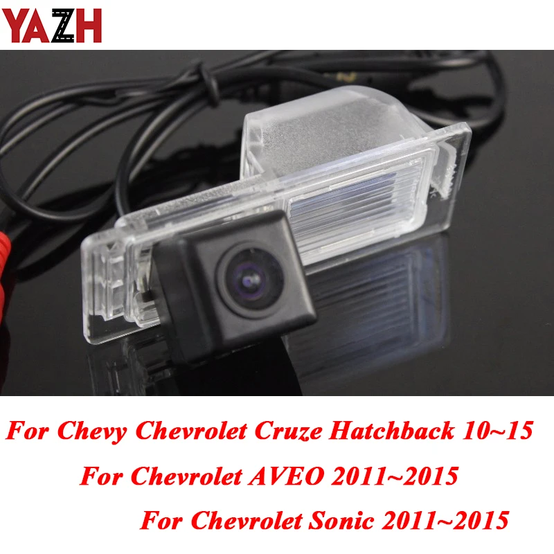 YAZH для Chevrolet AVEO Sonic Cruze хэтчбек 2010 2015 HD CCD парковочная камера заднего вида с ночным