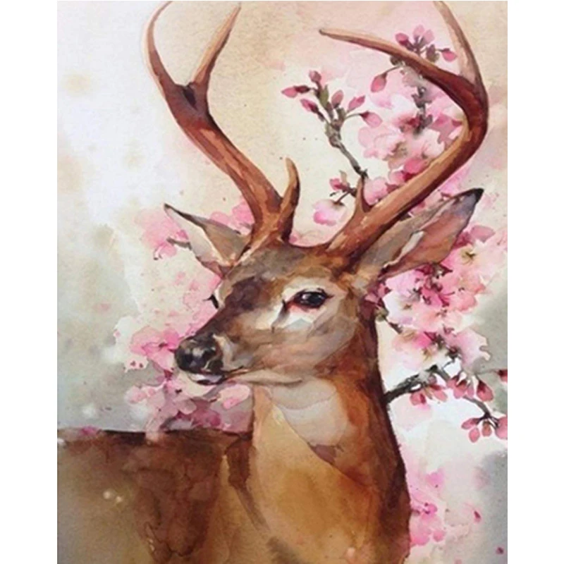 5d diamond живопись оленя вышивка алмазным рисунком мультфильм алмазная Современный