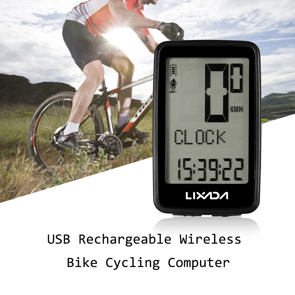 Велосипедный компьютер Lixada беспроводной велокомпьютер со спидометром одометром
