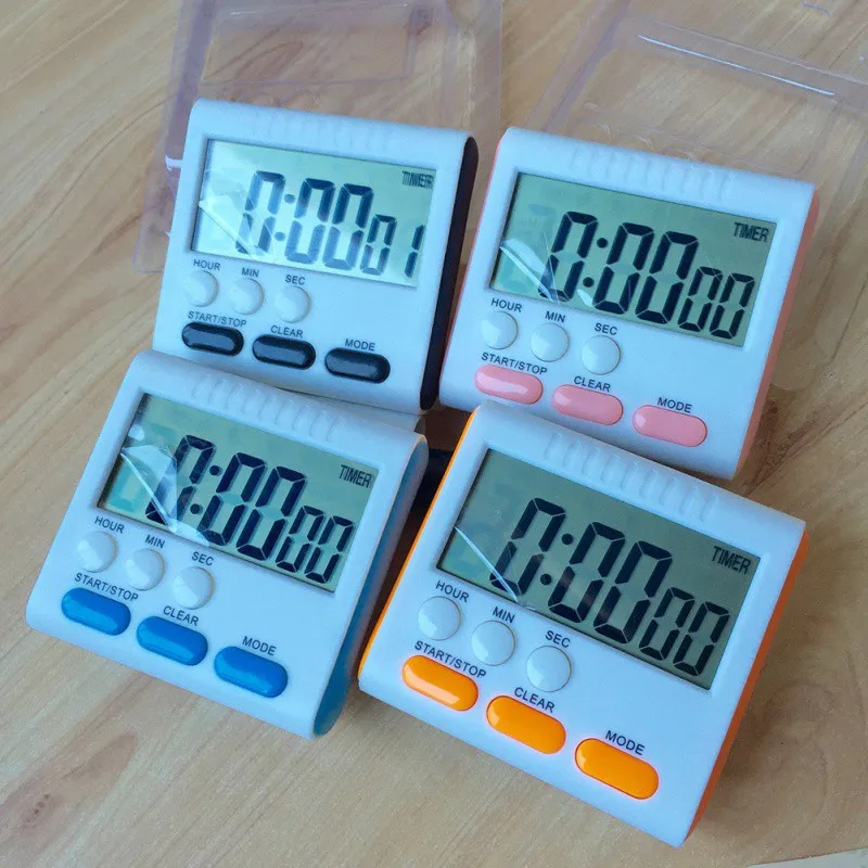 

New Magnetic Large LCD Digital Kitchen Timer with Loud Alarm Count Up& Down Clock 24 Hours 3A Battery Kitchen Timer