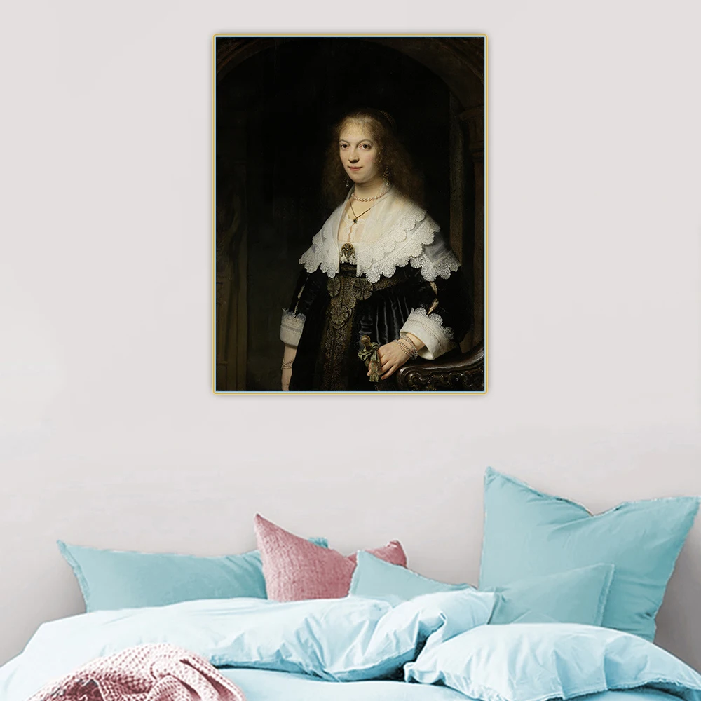 Citon 》 портрет Марии поездки Картина на холсте Рембрандта масляная живопись