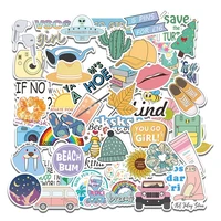 5 sets 250pcs cute small fresh stationery stickers water cup computer mobile phone stickers
