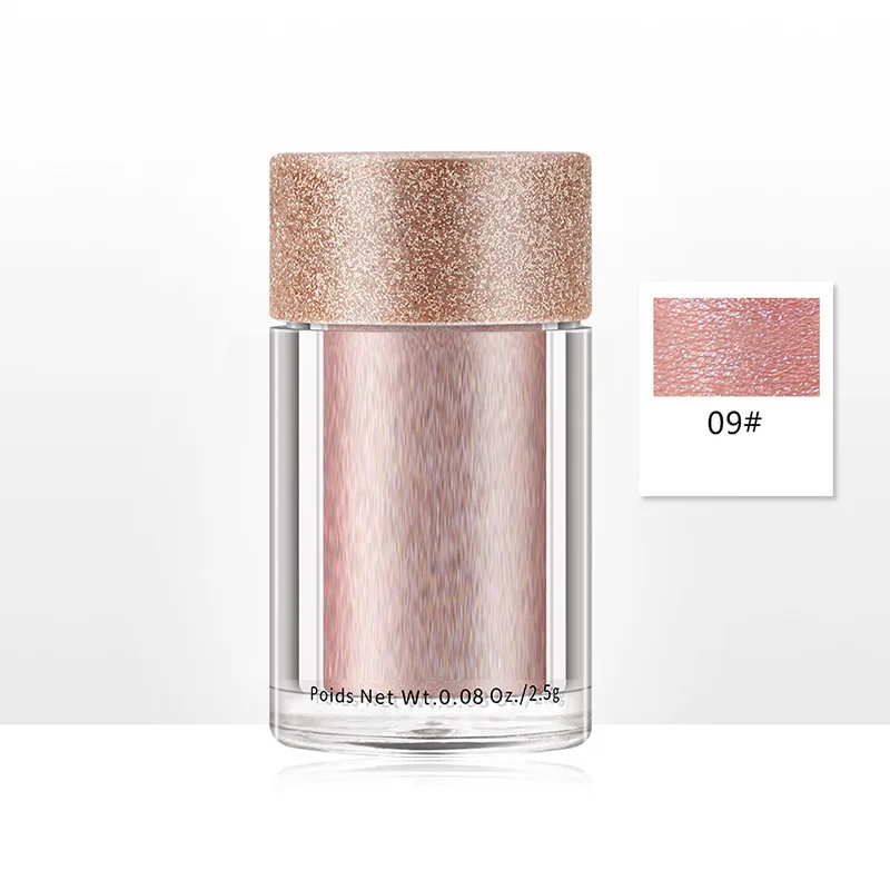 Блестящие перламутровые тени для век монохромные Пудра портативная не Цветущая