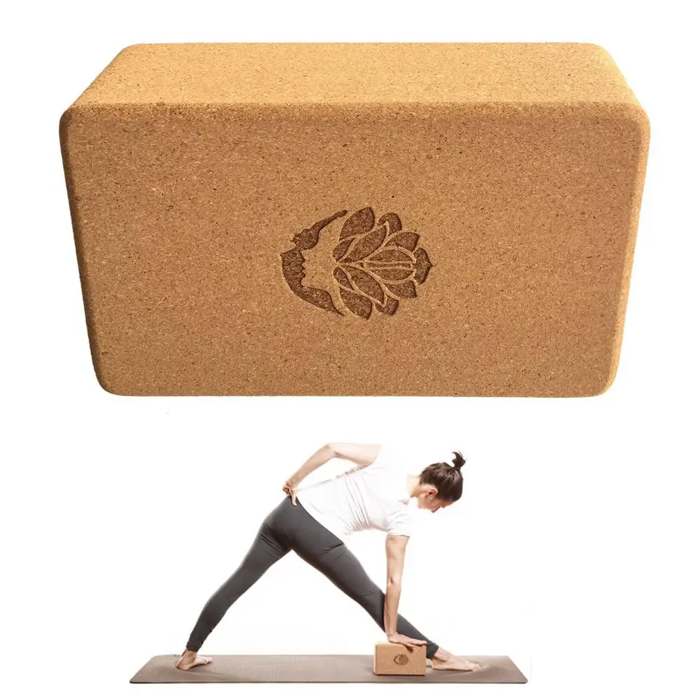 

Cork Yoga Brick High Density Yoga Block Non-slip Cork Wood Yoga Brick Thicken Yoga Block Fitness Exercise Equipment Dropship