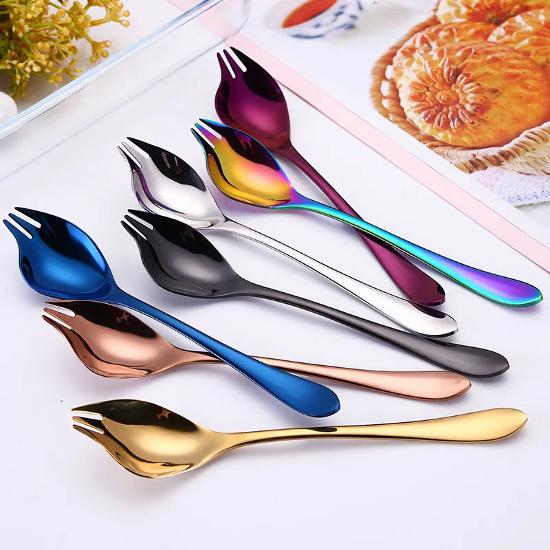 304 stainless steel salad fork creative spoon Fork instant n